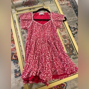 Urban outfitters mesh baby doll floral romper size Xs